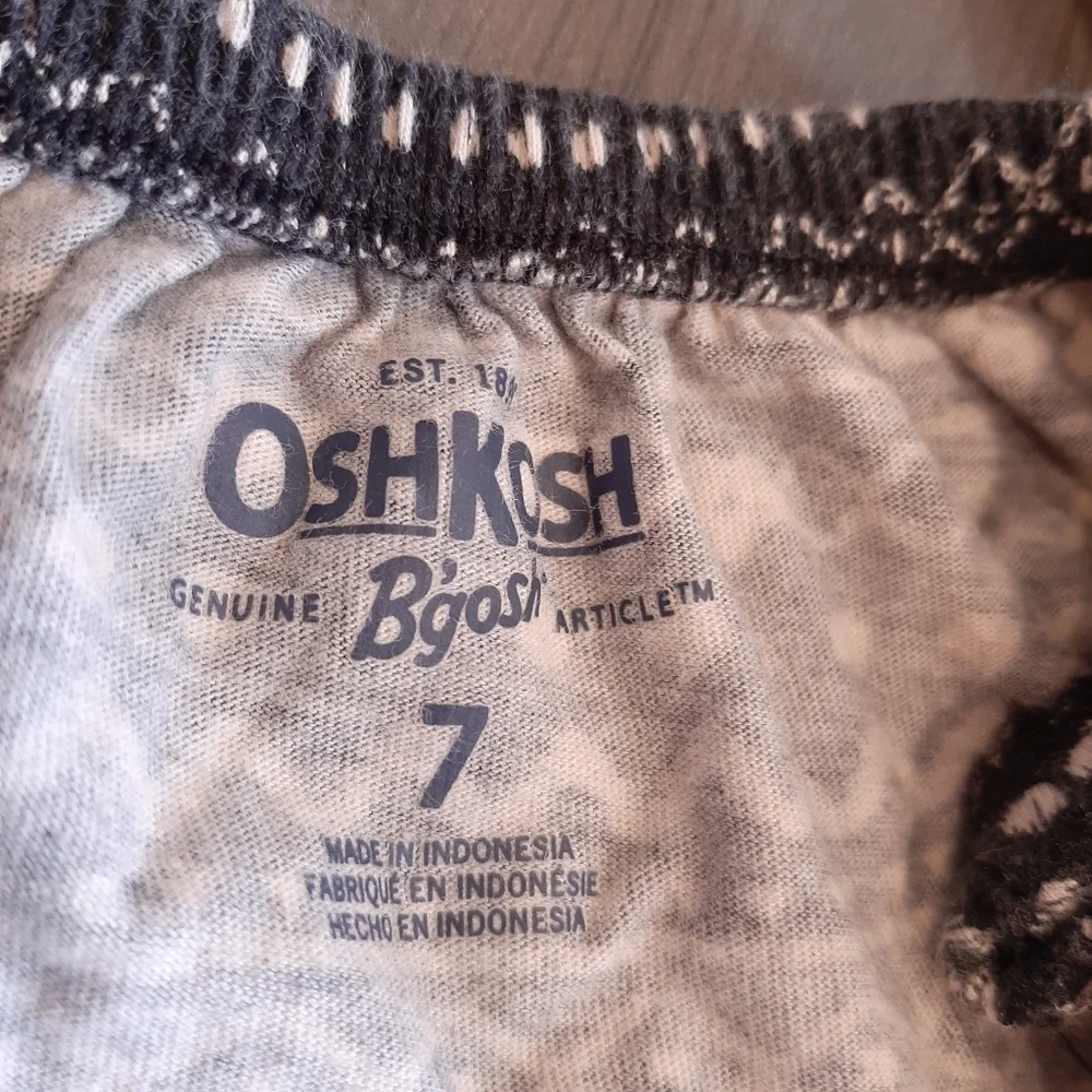 Oshkosh Boho Crochet Romper Short Tie Sleeve Striped Cotton Girls Size 7 Black